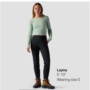 Backcountry Softshell Fleece Lined On The Go Pants | Black & Olive | Jogger M